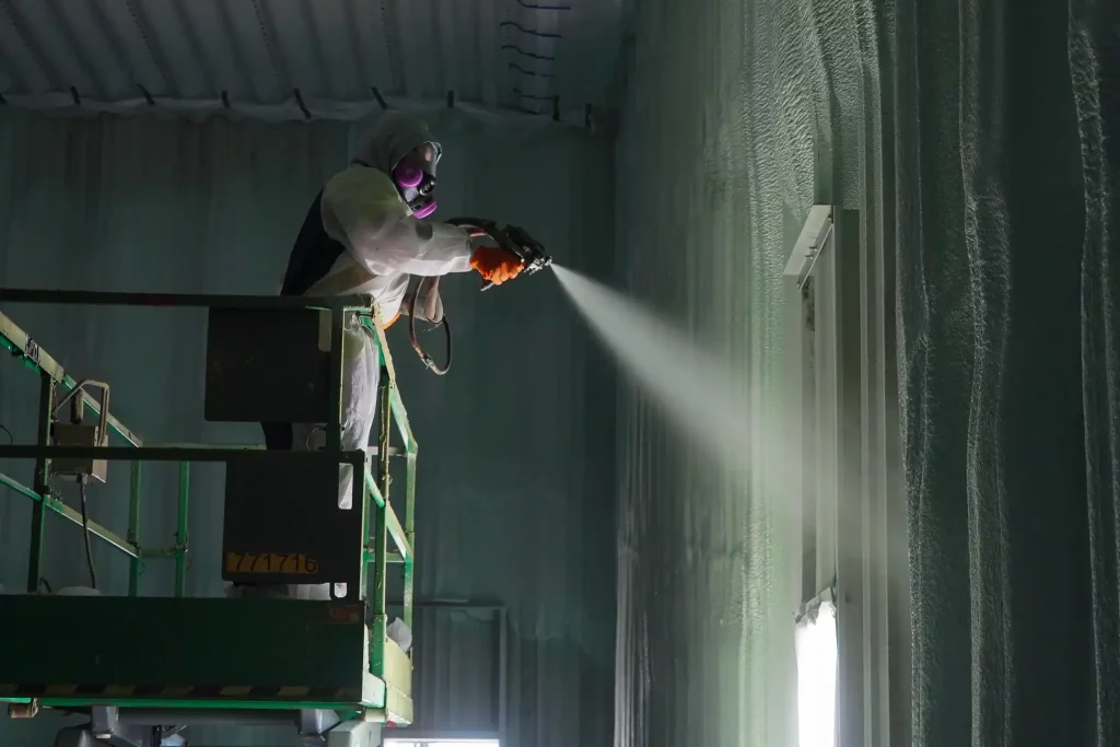 Air Sealing With Spray Foam Insulation In Becker Minnesota